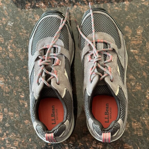 LL Bean Boots Trail Model Hiker 4 Woman's sz 11 Gray Waterproof Low Top - Picture 6 of 11